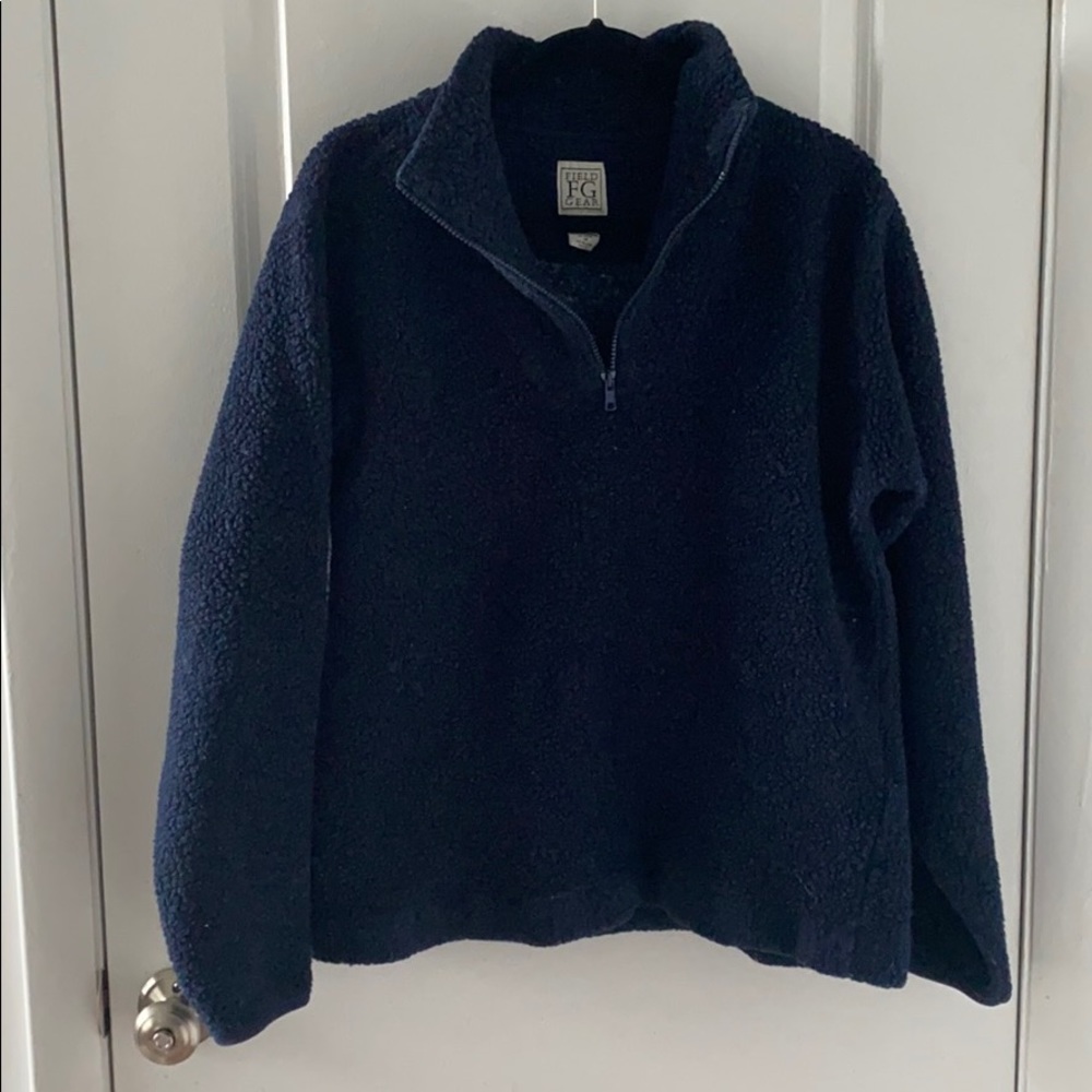 Blue Sherpa pull over